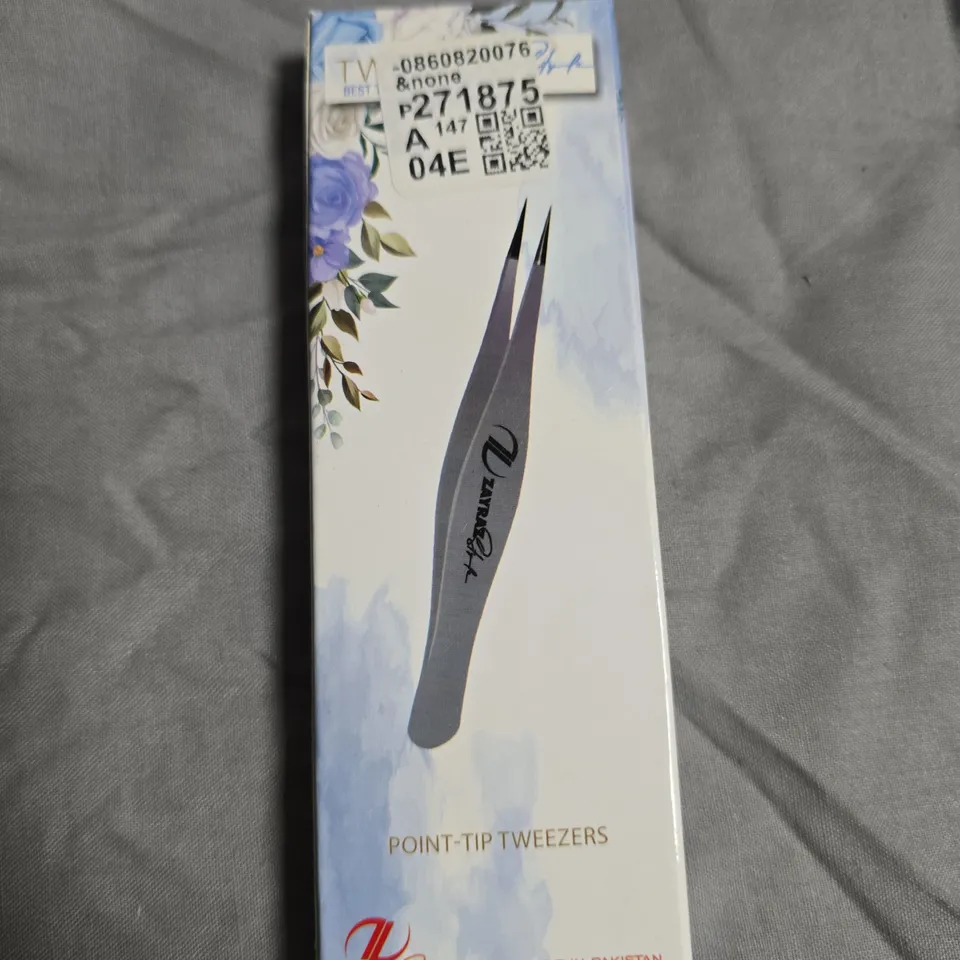 APPROXIMATELY 28 ZAYRAZ STYLE POINT-TIP TWEEZERS – STAINLESS STEEL