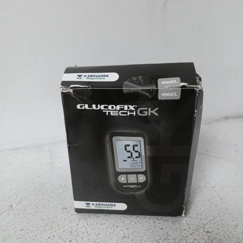 BOXED GLUCOFIX TECH GK BLOOD GLUCOSE MONITORING SYSTEM / METER