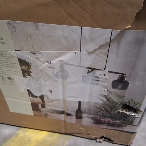 BOXED DUNELM AUBURN BAR CEILING FITTING