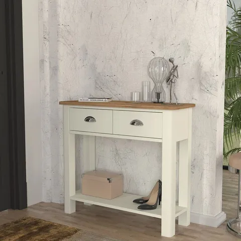 BOXED LEONTINE 85cm CONSOLE TABLE (1 BOX)