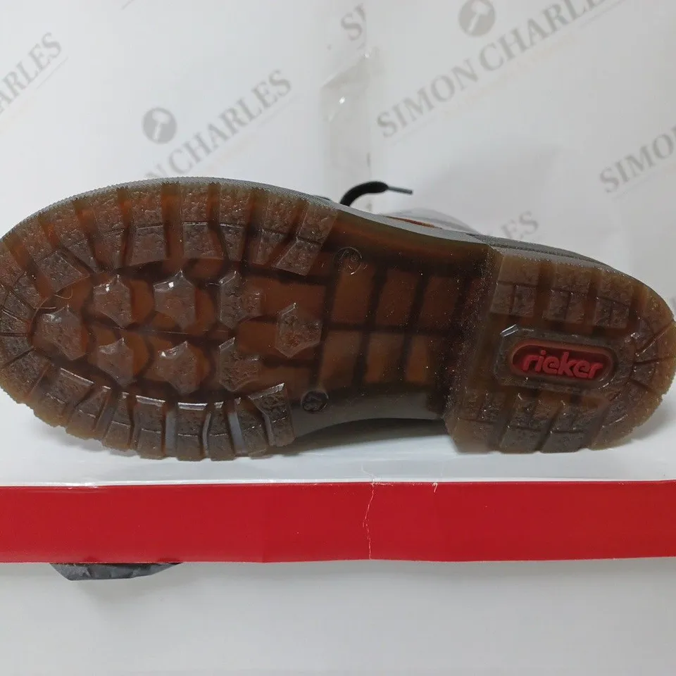 RIEKER LACE ANKLE BOOT BRONZE SIZE 4