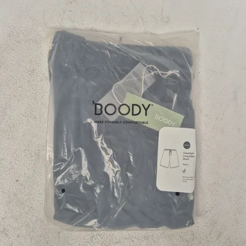 BAGGED BOODY GOODNIGHT LONG SLEEP SHORTS IN STORM SIZE LARGE