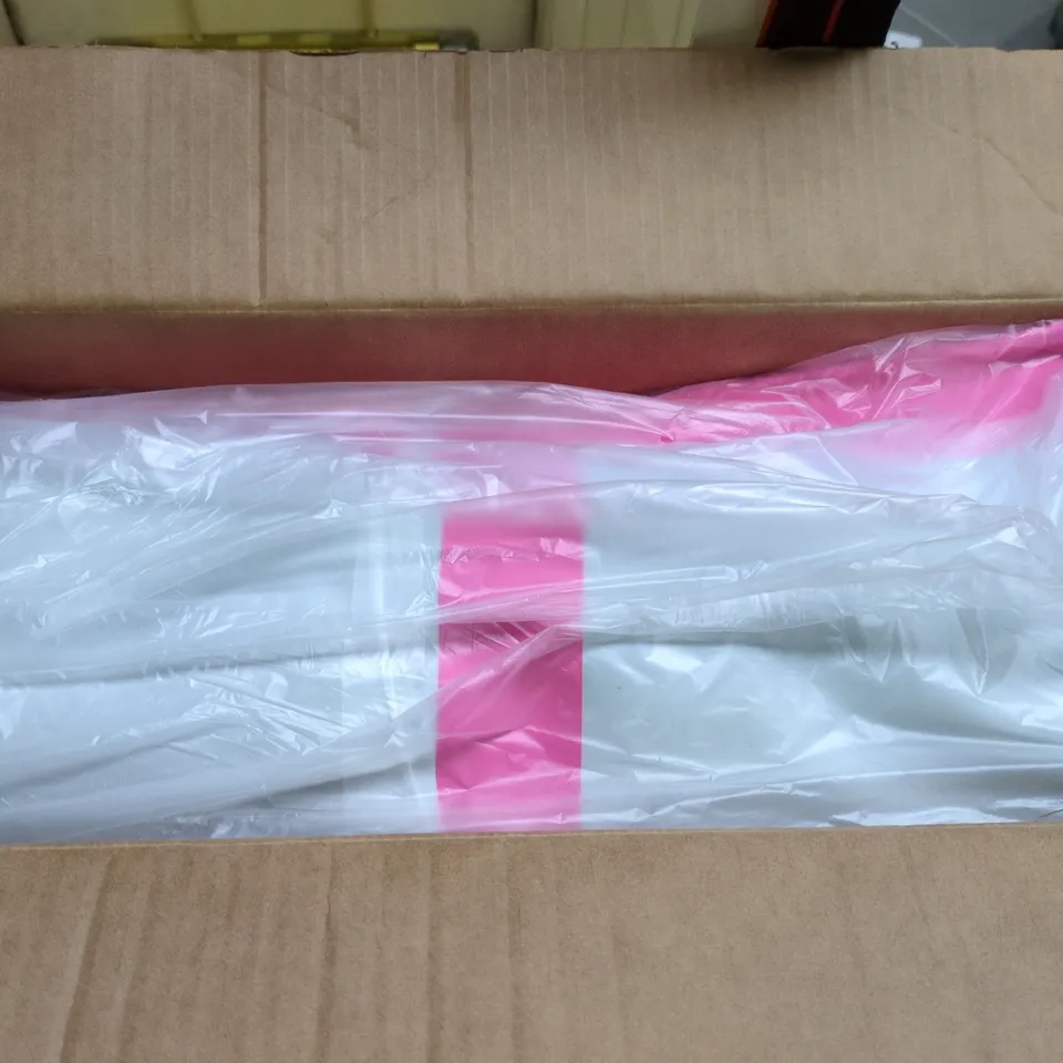INFLATABLE MAT/AIR MATTRESS – BOXED, PINK TRIM (VERIFY)