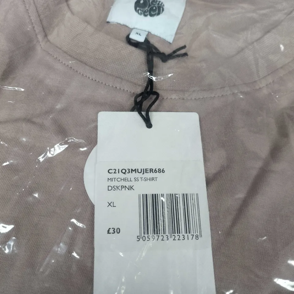 PRETTY GREEN MITCHELL SS T-SHIRT – PINK (XL)