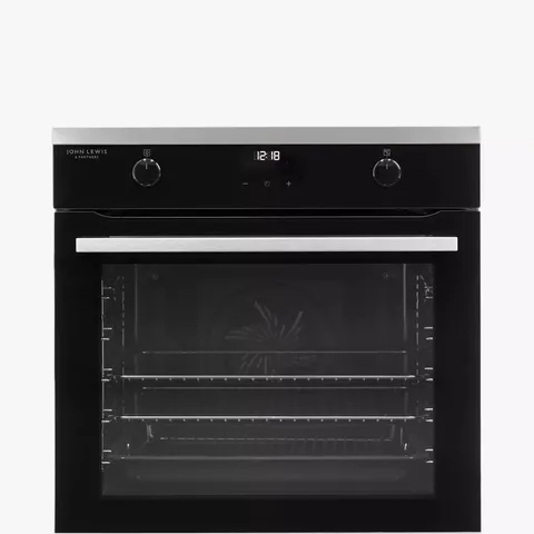JOHN LEWIS BUILT IN ELECTRIC SINGLE OVEN, BLACK - JLBIOS641