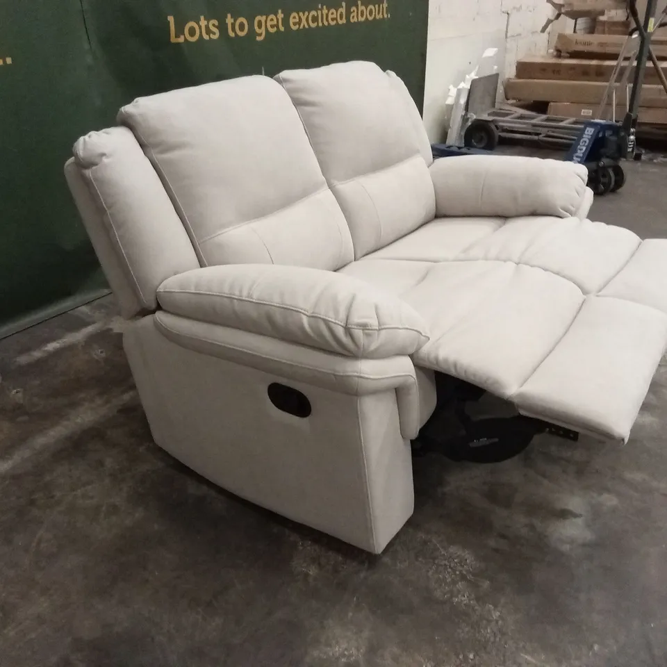 ALBION CHENILLE 2 SEATER HIGH BACK MANUAL RECLINER SOFA RRP £579