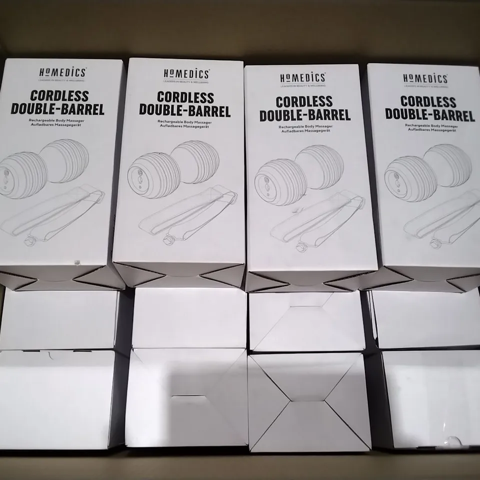 LOT OF 20 BOXED HOMEDICS CORDLESS BODY MASSAGERS