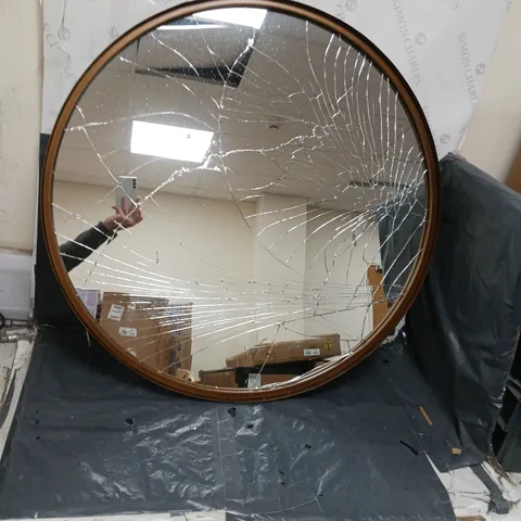 GALLERY BAXTER ROUND MIRROR - COLLECTION ONLY 