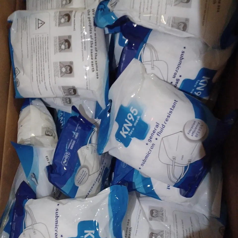 LOT OF APPROX 35 KN95 FACE MASKS 