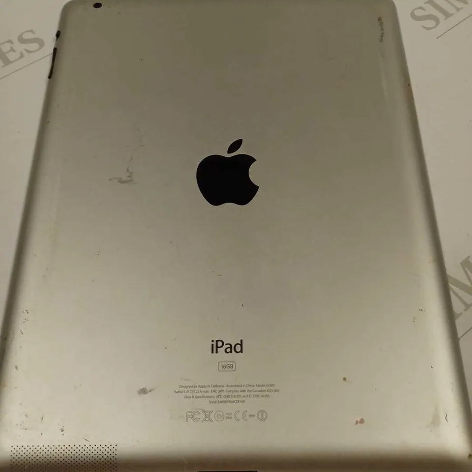 APPLE IPAD MODEL A1395 16GB