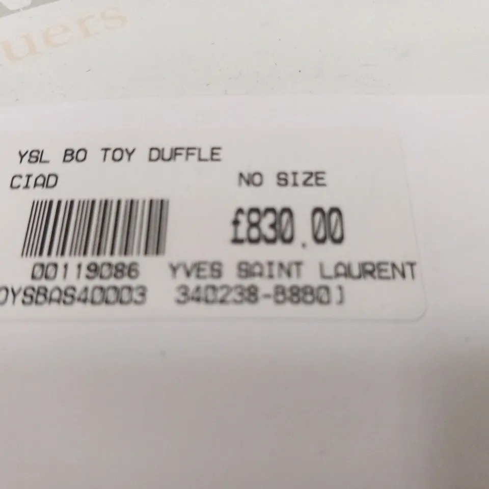 BOXED YVES SAINT LAURENT BO TOY DUFFLE 