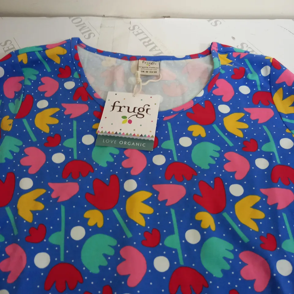 FRUGI GROWN UPS BRUHER TOP IN LOTUS BLOOM - SIZE 10