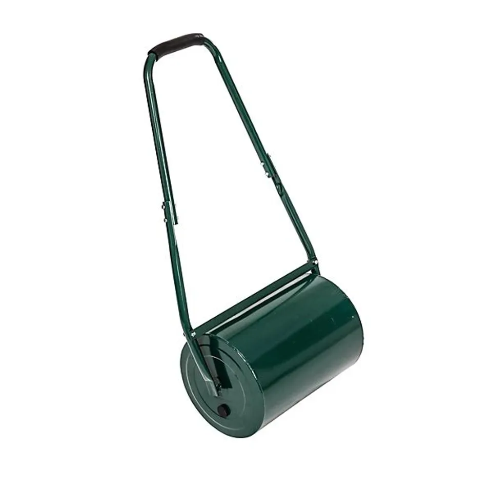 BOXED OYPLA GALVANISED GARDEN STEEL LAWN ROLLER