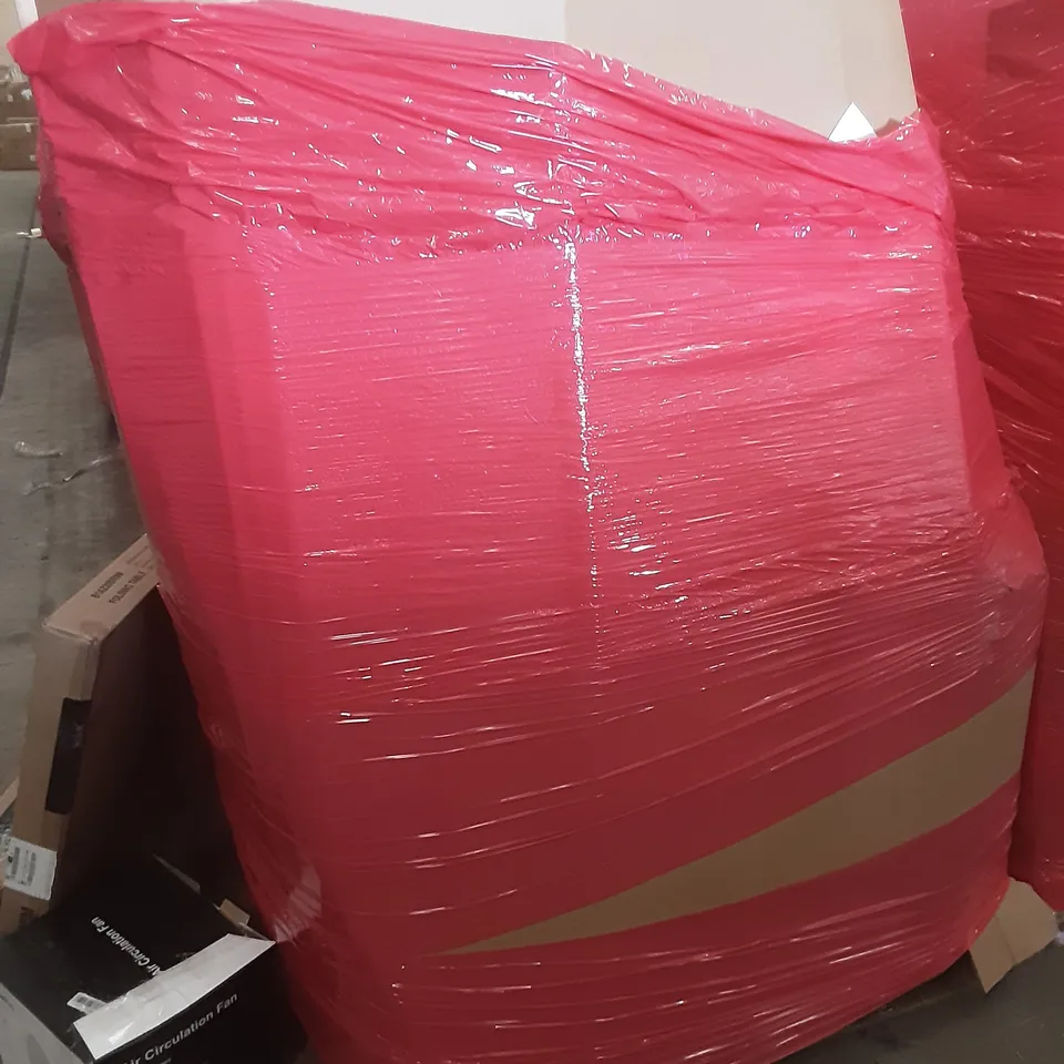 LARGE PALLET OF ASSORTED HOMEWARE ITEMS TO INCLUDE FOLDING TABLE, FANS, CLOTHES AIRERS ETC