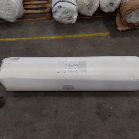 QUALITY BAGGED AND ROLLED SOMNIOR 7-ZONE MEMORY FOAM 4'6" DOUBLE SIZE MATTRESS