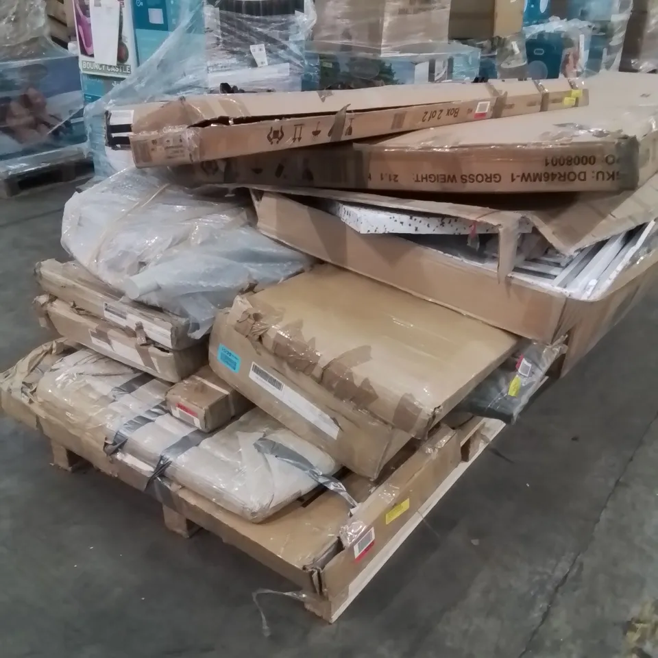 Pallet to include incomplete Furniture parts and peices 