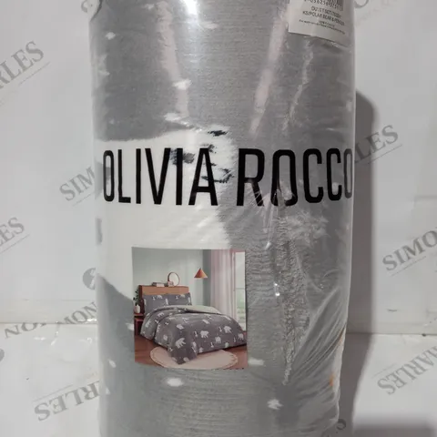 OLIVIA ROCCO DUVET SET IN GREY - KING SIZE