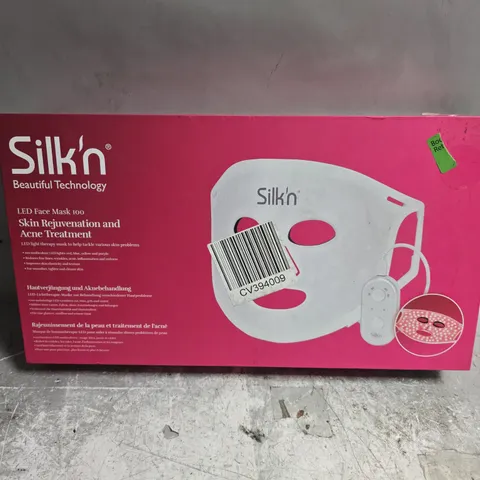 BOXED SILK'N LED FACE MASK 100