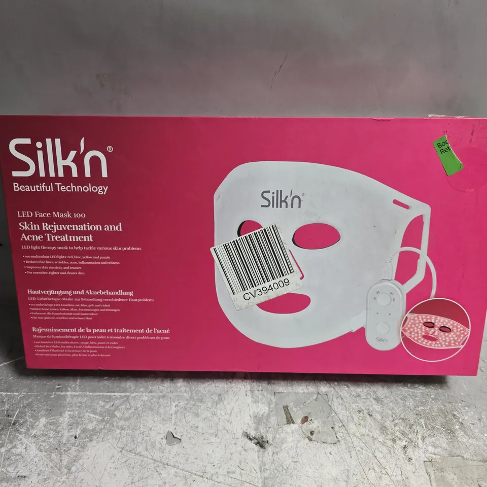 BOXED SILK'N LED FACE MASK 100