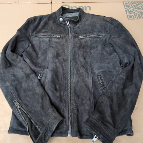 SUPERDRY ORIGINAL LEATHER JACKET SIZE S – BLACK