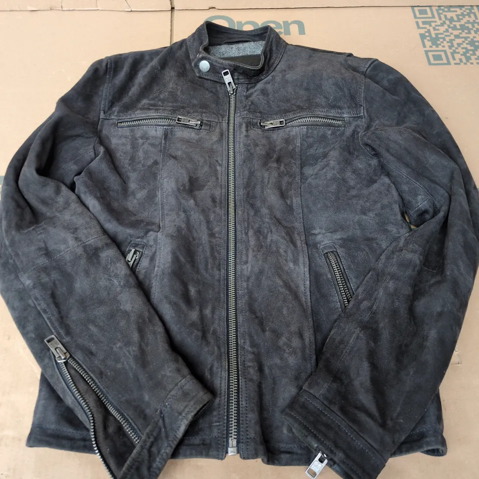 SUPERDRY ORIGINAL LEATHER JACKET SIZE S – BLACK