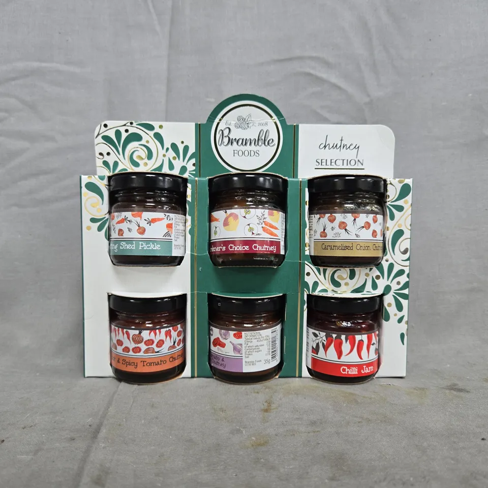 BRAMBLE FOODS CHUTNEY SELECTION – SET OF 6 JARS