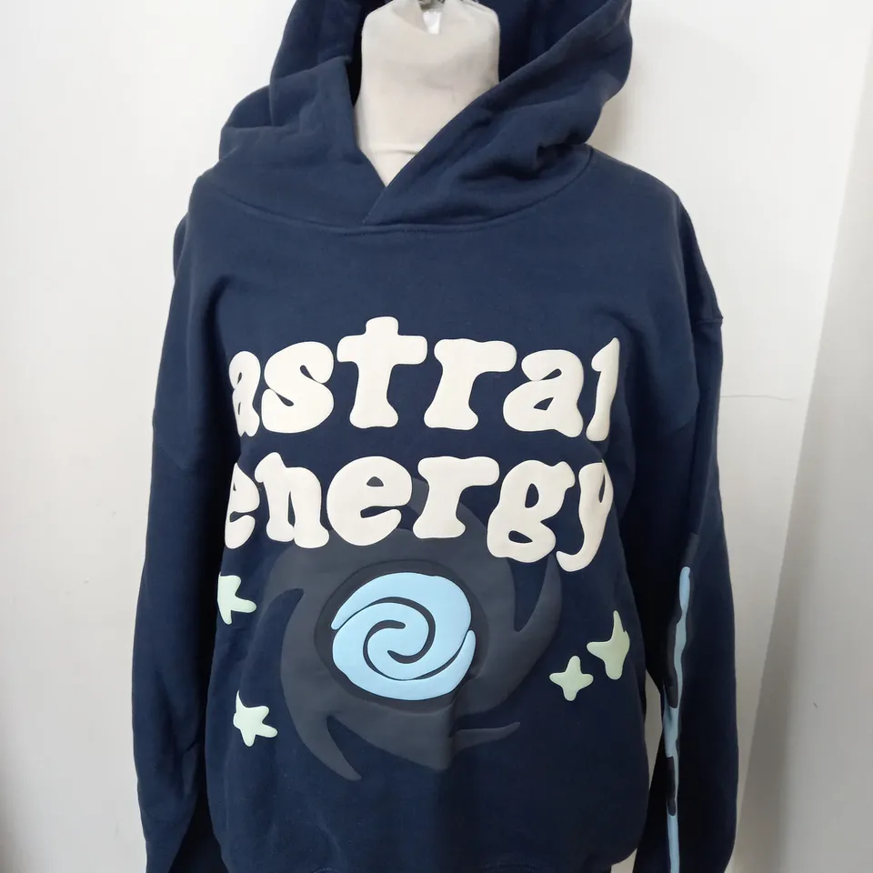 BROKEN PLANET CASUAL NAVY HOODIE SIZE M
