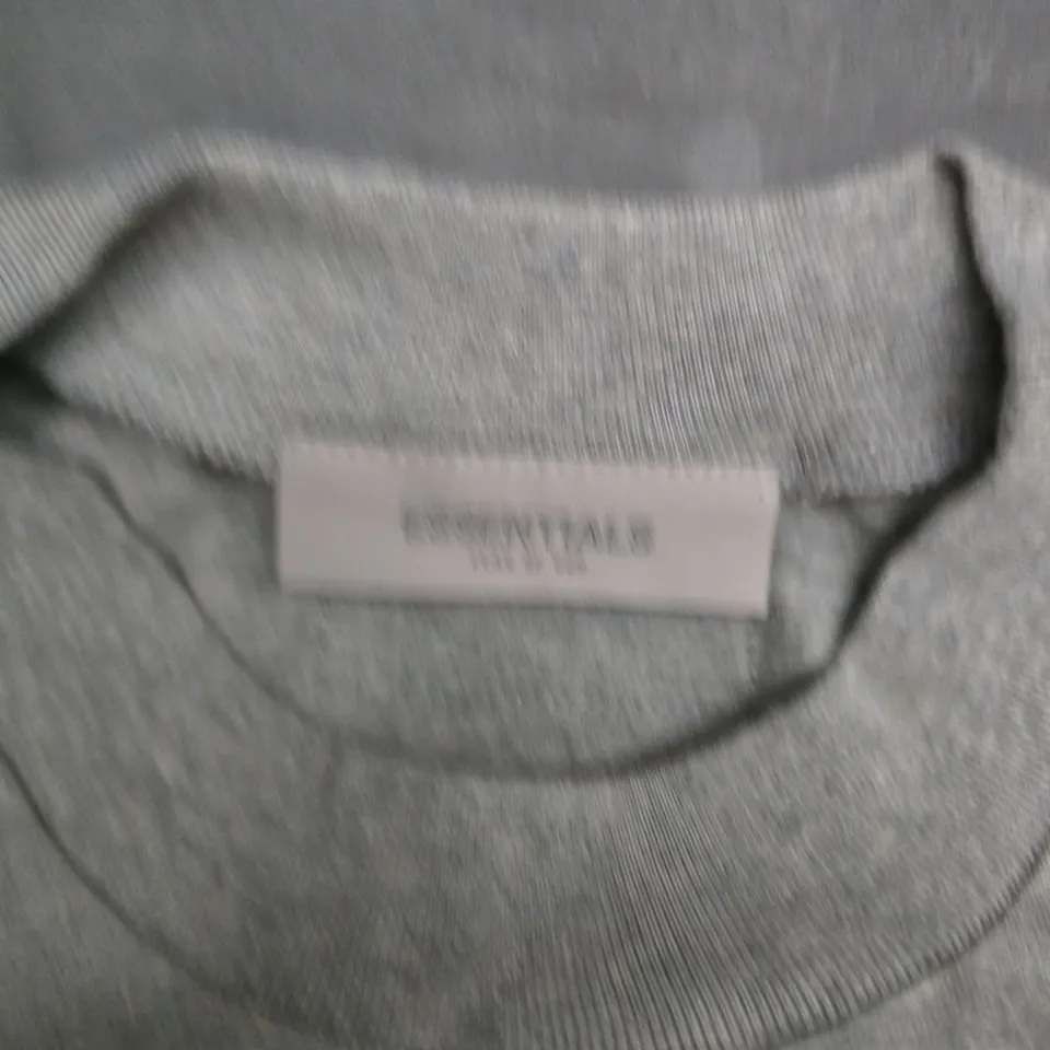 ESSENTIALS FEAR OF GOD DARK OATMEAL T-SHIRT, UK M