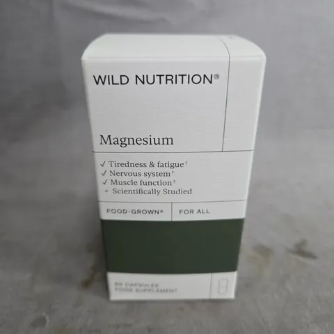 WILD NUTRITION MAGNESIUM – 60 CAPSULES FOOD SUPPLEMENT
