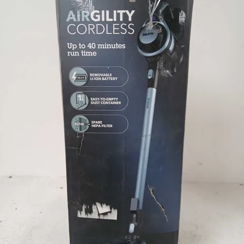 BELDRAY AIRGILITY CORDLESS VACUUM CLEANER 