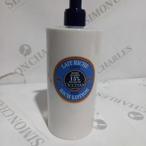 L'OCCITANE SHEA BUTTER RICH BODY LOTION