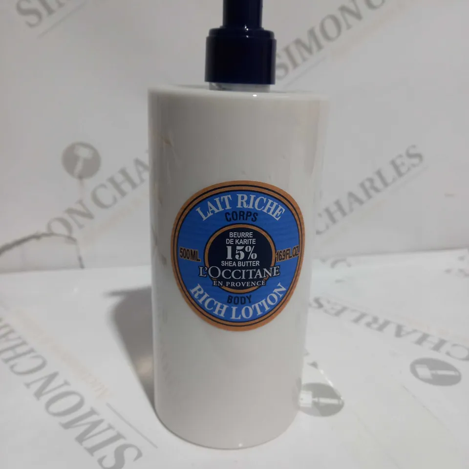 L'OCCITANE SHEA BUTTER RICH BODY LOTION 