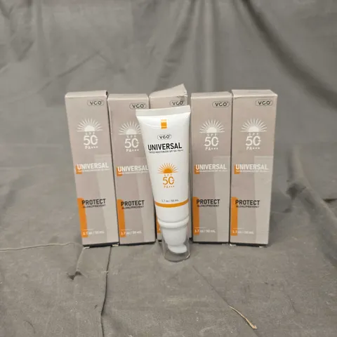 LOT OF 5 VCO UNIVERSAL TINTED MOISTURIZER 50ML
