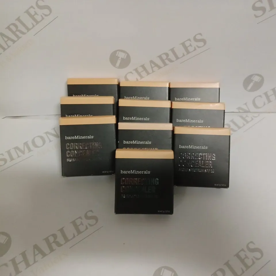 LOT OF 10 BARE MINERALS CORRECTING CONCEALER - LIGHT 1 AND LIGHT 2 