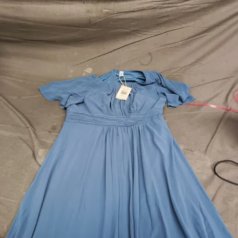 EVER PRETTY BLUE DRESS – WOMEN'S EVENING GOWN - UK 16