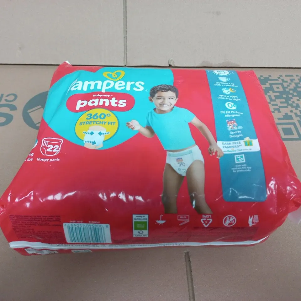 PAMPERS BABY-DRY PANTS DIAPERS – 22 NAPPIES