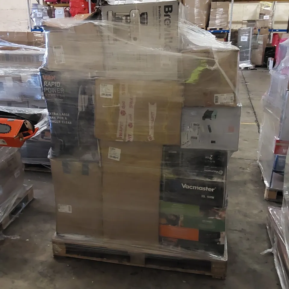 PALLET OF APPROXIMATELY 17 UNPROCESSED RAW RETURN HOUSEHOLD AND ELECTRICAL GOODS TO INCLUDE;