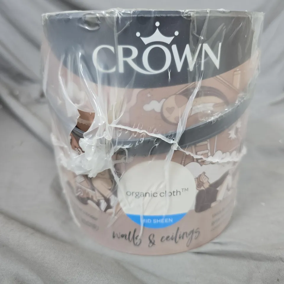 CROWN WALLS & CEILINGS MID SHEEN PAINT – 2.5 L, ORGANIC CLOTH