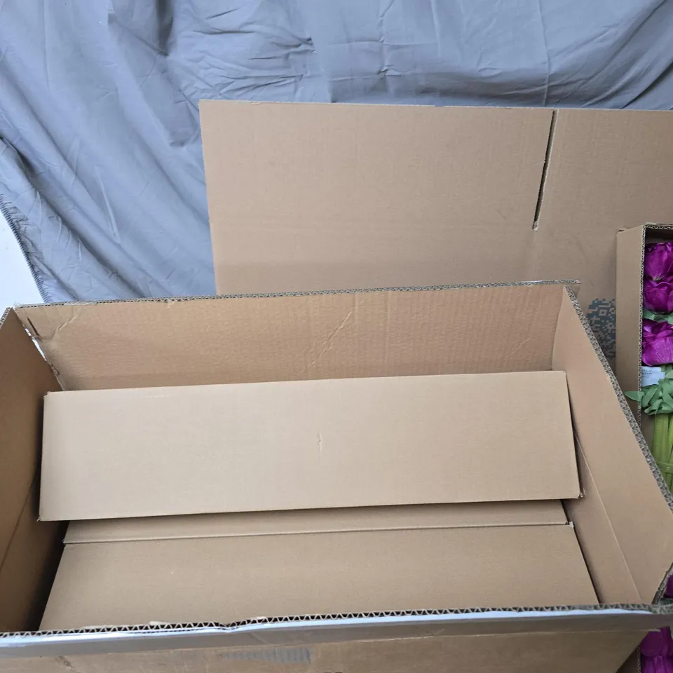 8 BOXES OF GISELA GRAHAM FAKE PURPLE FLOWERS 