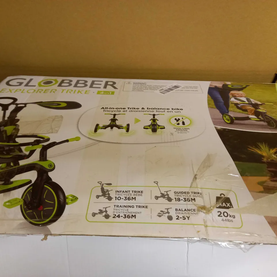 GLOBBER EXPLORER TRIKE - GREY/GREEN 