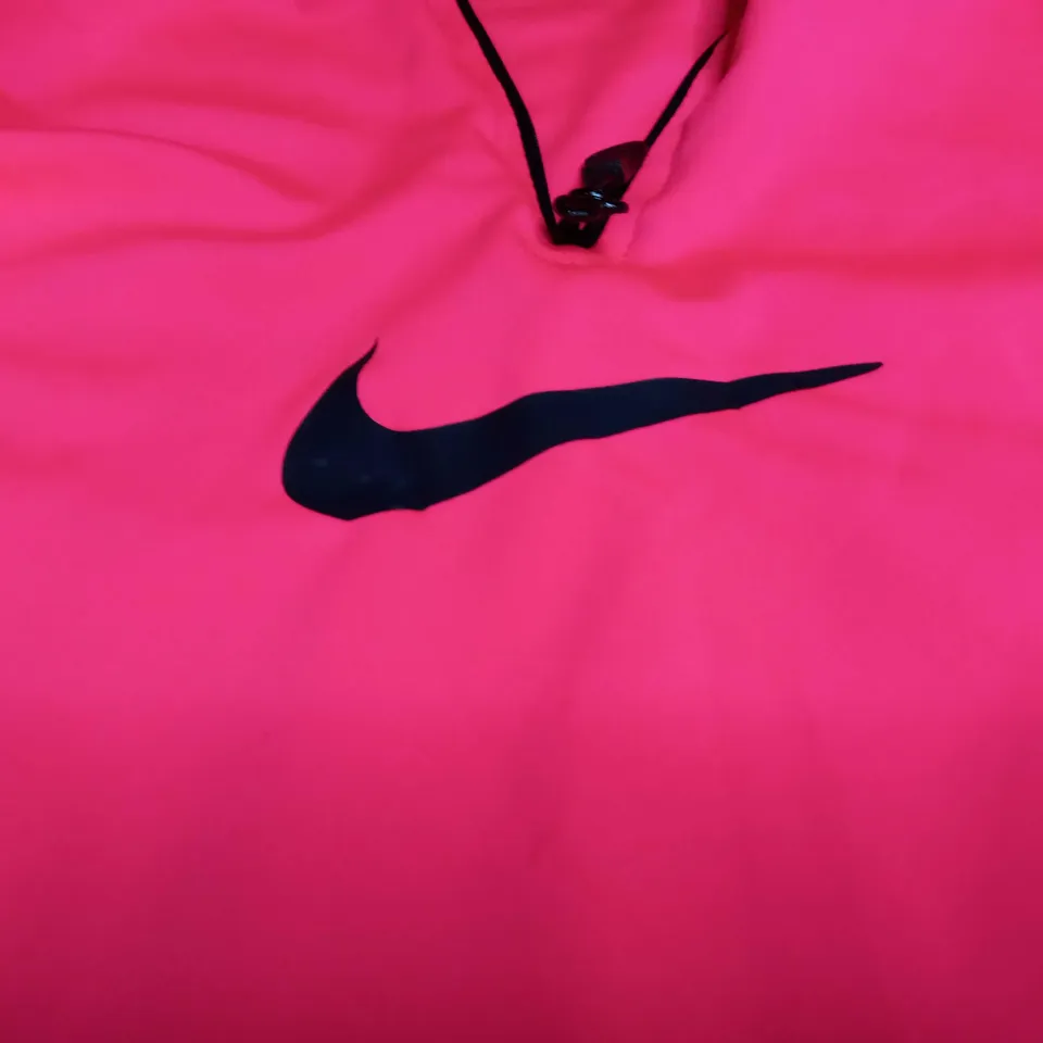 NIKE DRI-FIT JALF ZIP JACKET TOP IN NEON PINK - MEDIUM