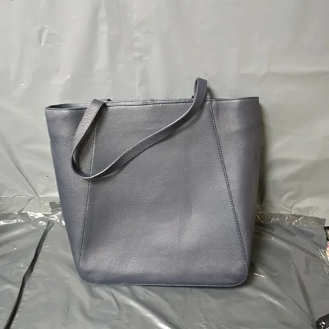 GENUINE LEATHER HAND BAG - NAVY