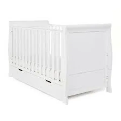 BOXED OBABY STAMFORD CLASSIC COT BED - WHITE (2 BOXES)