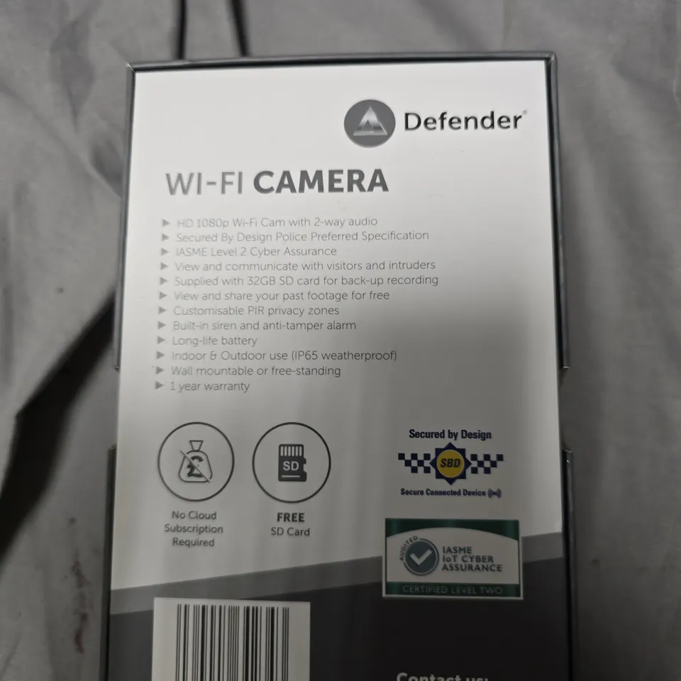 DEFENDER WI-FI CAMERA 1080P – BOXED