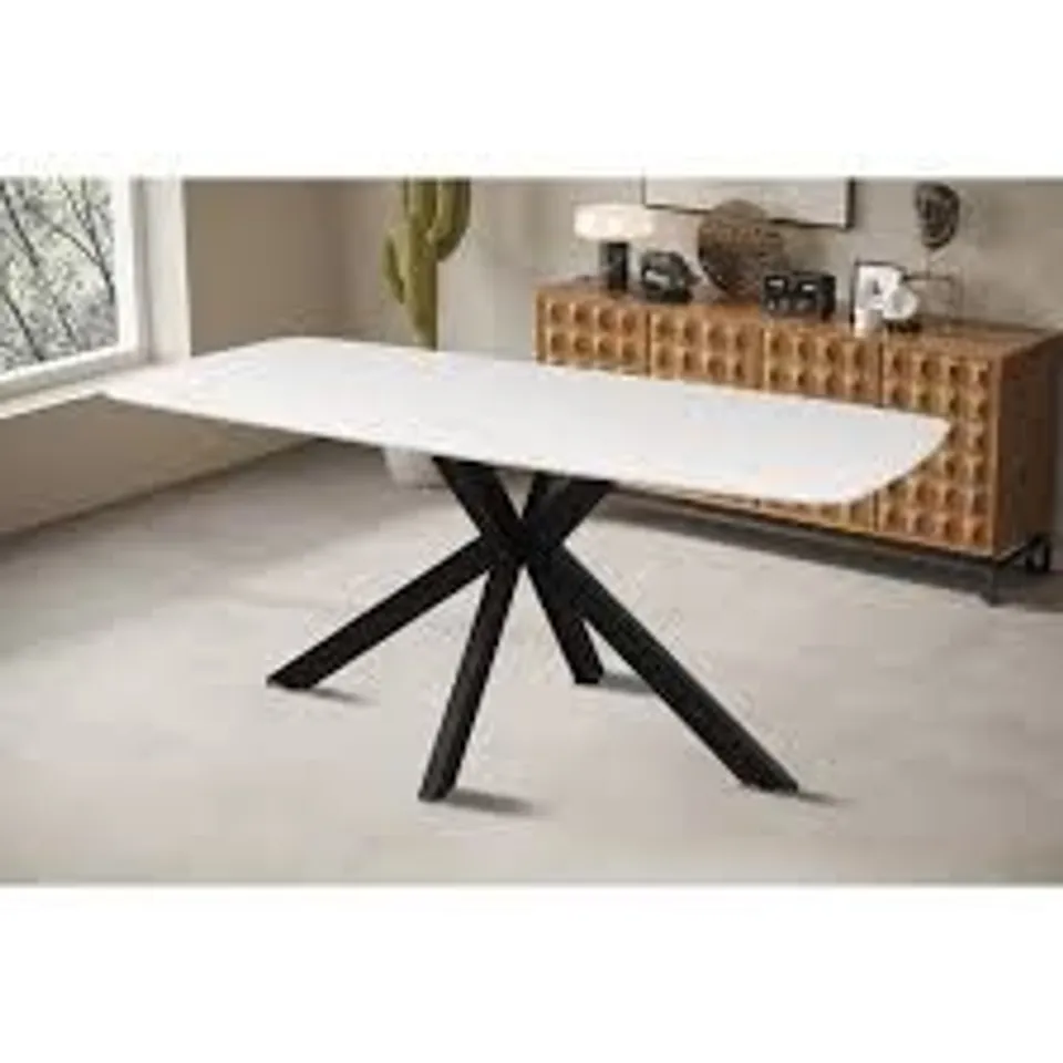 BOXED SEENEYTOWN 180CM L X 90CM W DINING TABLE (2 BOXES)