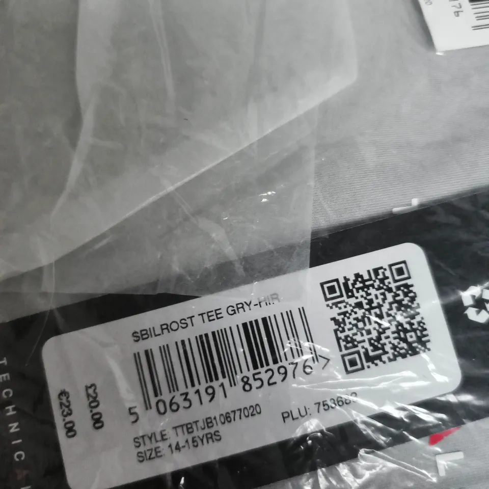 TECHNICALS GREY T-SHIRT – YOUTH SIZE 14-15 YEARS