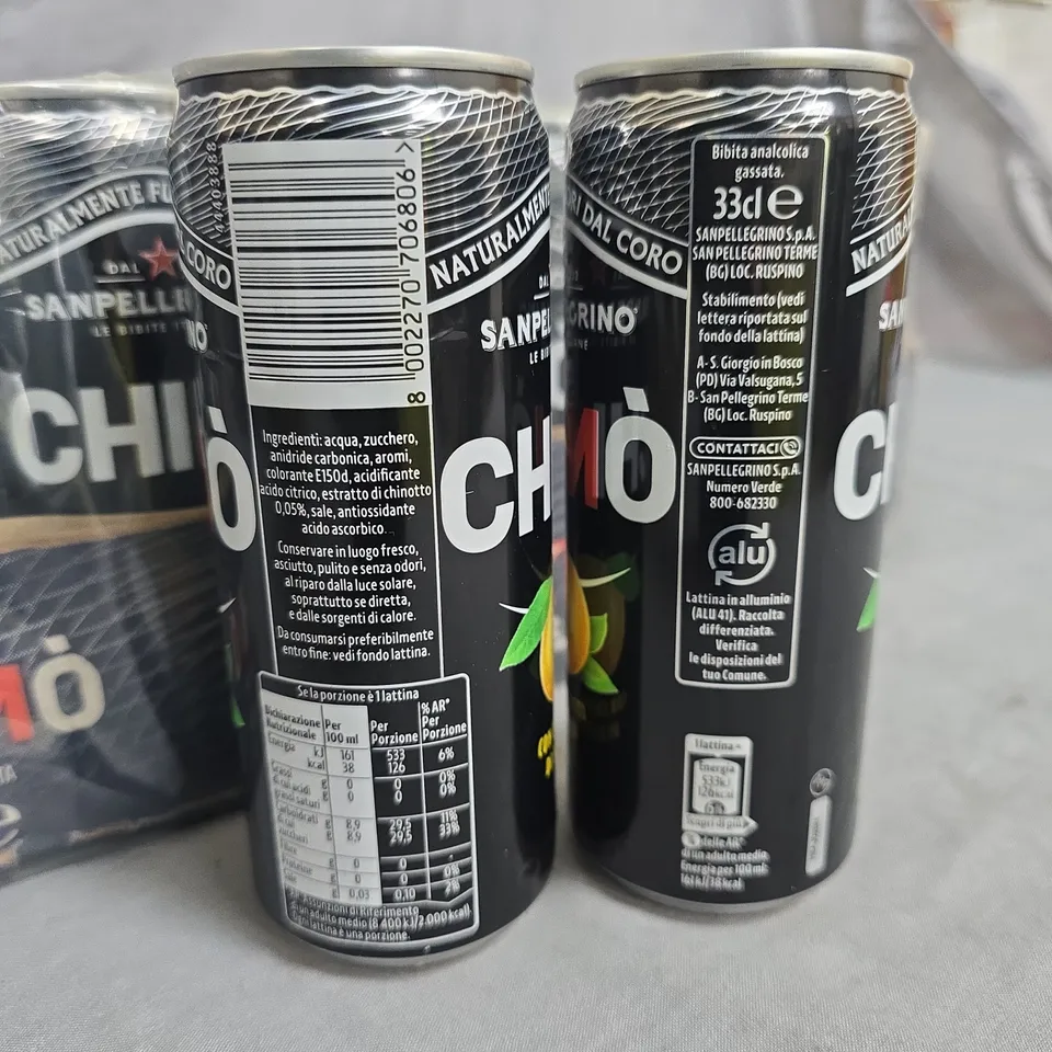 LOT OF 23 S.PELLEGRINO CHINO DRINKS