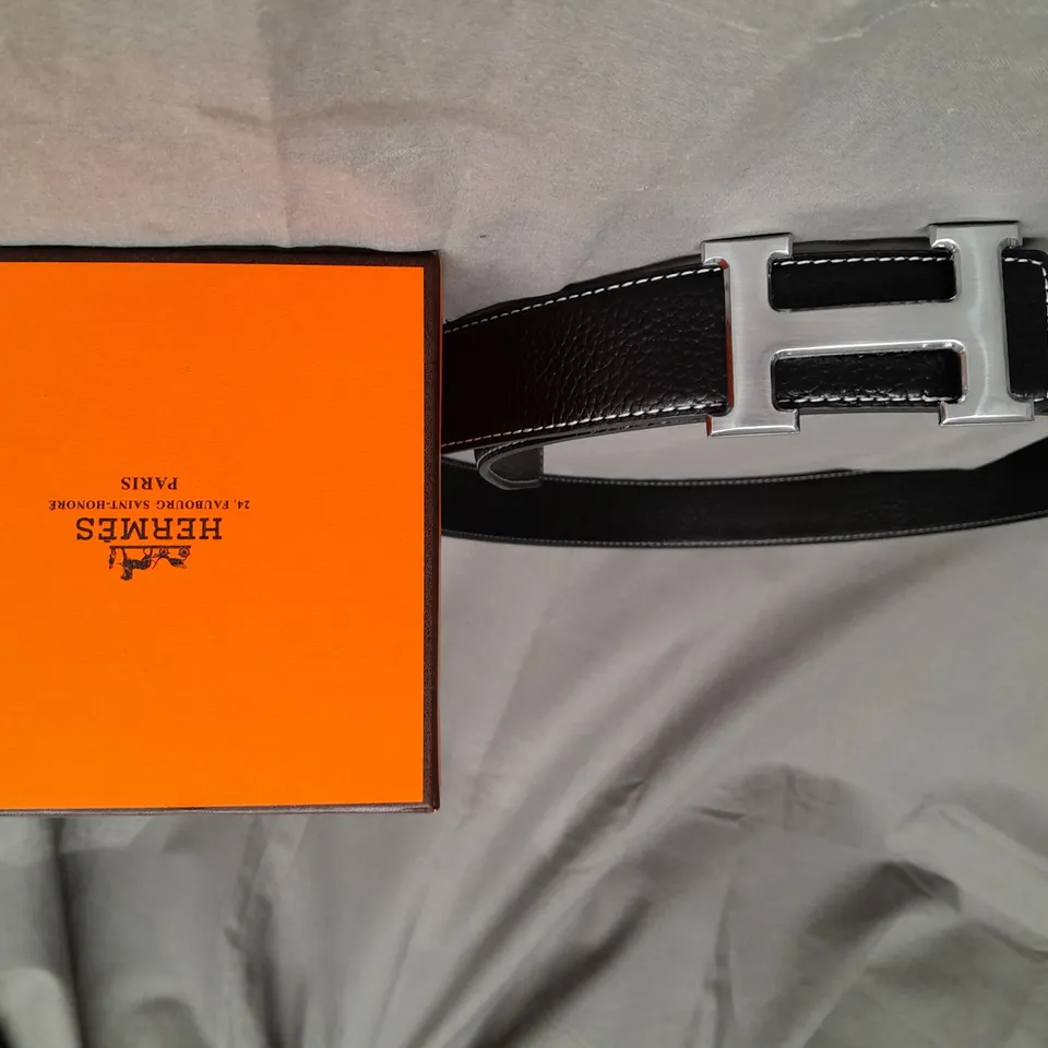 BOXED HERMES PARIS BLACK BELT 