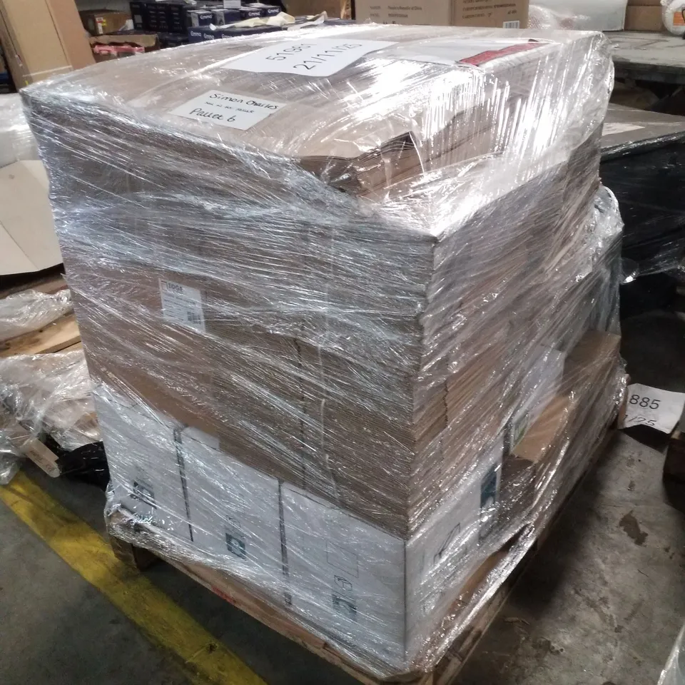 PALLET CONTAINING ASSORTED PACKAGING BUNDLE