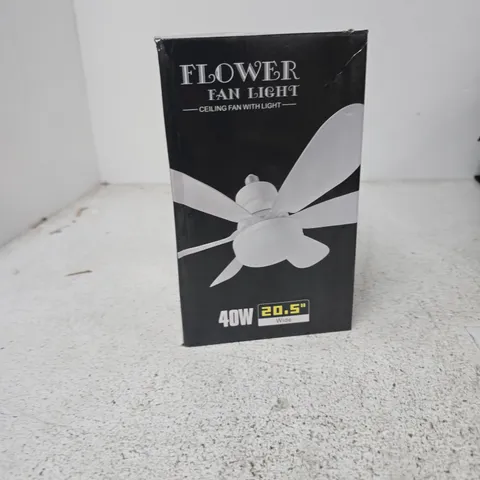 FLOWER FAN LIGHT CEILING FAN WITH LIGHT β 40W, 20.5IN WIDE